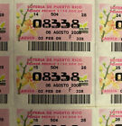 Puerto Rico 2008, Billetes Loteria PR, ORQUIDIAS ECO AMBIENTAL, hoja de 50