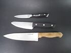 Set Of 3 Kitchen Knifes, Farberware Brand Stainless Steel(g Hb)