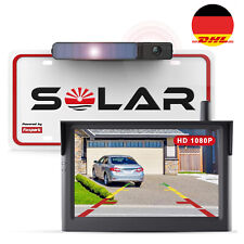 Foxpark 1080P Solar Kabellos Auto Rückfahrkamera-System 5 Zoll Monitor |Solar 3