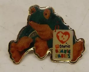 Vintage Smooth The Frog TY Teenie Beanie Baby McDonald's Crew Pin Werbung... - Bild 1 von 2