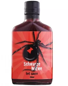 Schwarze Witwe (349,75 €/ l) Black Widow scharfe Chilisauce - 229000 Scoville - Bild 1 von 1