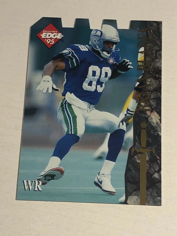 1995 Collector's Edge Excalibur Sword Stone Die Cut Brian Blades Seahawks 142 - Image 1 of 1