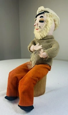Raro De Colección Antiguo Muñeco Marinero de Sal Decoración Relleno Peluche Años 70 Bobby Stuart Co St Paul Mn Foto 1 de 4