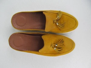 Gentle Souls Women's Rory Tassel Mule Marigold Suede Size 8.5 M - Picture 1 of 9