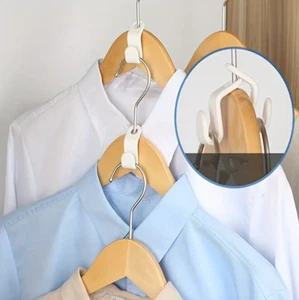 30x Kleiderbügel Haken Verbindungshaken Platzsparend Garderoben Organizer - Bild 1 von 9