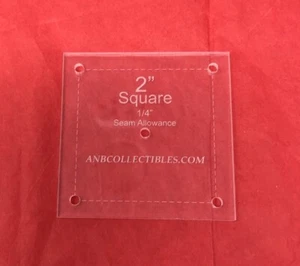 1/4" Thick Acrylic Square Quilting Template (Choice of Sizes) - Picture 1 of 2