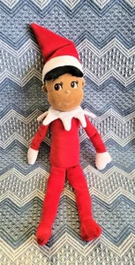 Elf On The Shelf 14" Red Suit Brown Hair Brown Eyes Boy Plush Stuffed - Picture 1 of 2