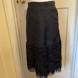 WHISTLES silk & Tassel . Stunning Below Knee Skirt Size 8 - Picture 1 of 8