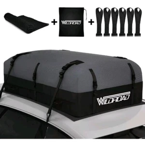 Wildroad 21 Cubic Ft, 600D Rooftop Cargo Carrier Bag, Ultra Anti-Tear Fabric - Picture 1 of 8