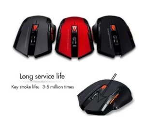 2.4GHz Wireless Gaming Mouse USB Receiver Optical for Laptop Computer DPI USA - Picture 1 of 5