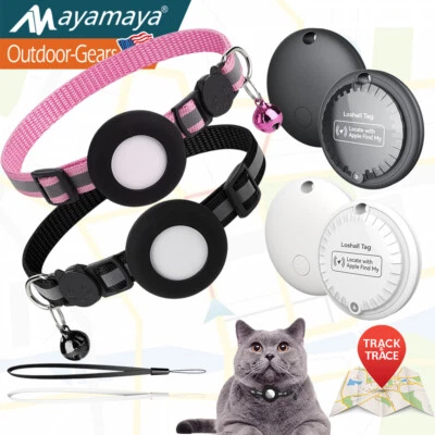 Airtag Dog Cat Collar Pet Bluetooth Locator Tracker Tracking Anti-Lost Device - Image 1 of 2