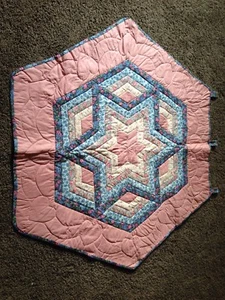 Hand Quilted Star Wall Hanging; 41"L X 46" W - Picture 1 of 6