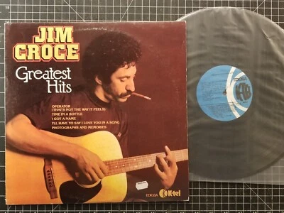 JIM CROCE Greatest Hits LP 1981 SPAIN PRESS Vinyl IMPORT Misprint OPERATOR - Image 1 of 4