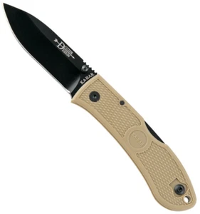 KA-BAR 4062CB, Dozier Folding Hunter, Coyote Brown, Black Clip, Straight Edge, - Picture 1 of 2