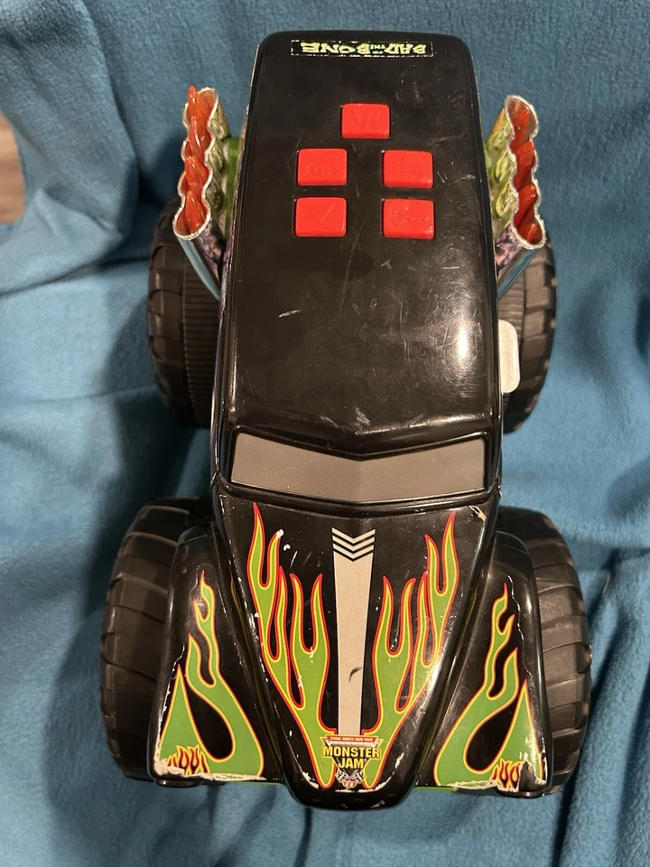 Hot Wheel 7" x11" Grave Digger Talks, Light Up, And Moves - Image 1 of 4