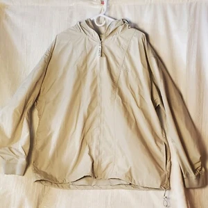 IZOD Herren Windbreaker Jacke Elfenbein Langarm Full Zip Wasserabweisend XL - Bild 1 von 11