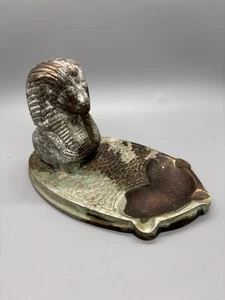 Vintage Egyptian Pharaoh King Tut Brass Ashtray - Picture 1 of 6