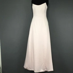 Laundry Shelli Segal Dress Womens L Pink Strapless Lined Formal Gown 90s Prom - Picture 1 of 16