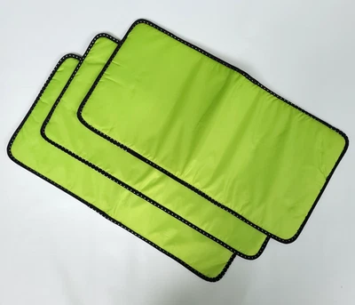 Paquete de 3 forros de almohadilla cambiadora portátiles impermeables para bebés, verde, 3 capas, centro de espuma Foto 1 de 4
