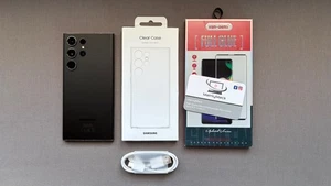 Samsung Galaxy S23 Ultra 5G 512GB 12GB Black SM-S918B/DS - Very Good Condition - Picture 1 of 13