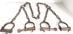 4 lock l Iron Hand & Leg Handcuffs Style - Picture 1 of 4