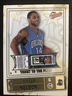 Boleto Fleer Authentix Jameer Nelson 2004-05 para los profesionales #119. 213/750 Foto 1 de 4