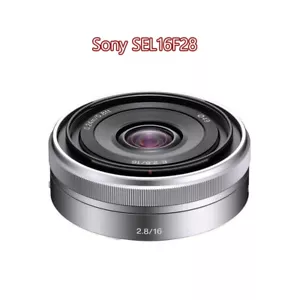 Sony SEL16F28 16mm F2.8 Wide-Angle Lens Sony E-Mount Lens Silver--Free Shipping - Picture 1 of 6