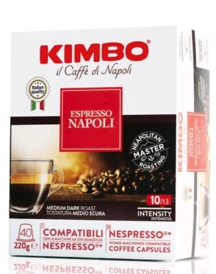 kimbo capsule compatibili nespresso miscela napoli (40x 5= 200pz) respresso - Image 1 of 4