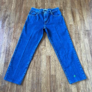 Pantalones de mezclilla vintage años 90 Y2K Levis 550 mamá mujer 28x27 azul relax pierna ancha patín grunge - Imagen 1 de 14