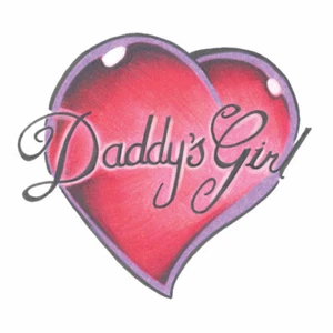 Papas Mädchen Temporäre Tattoos BEZAUBERND! - 2er Paket - MADE IN THE USA! - Bild 1 von 1