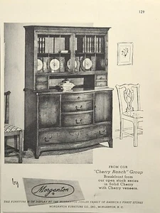 Anuncio impreso vintage 1950 Morganton Furniture Co., Inc. Cherry Ranch Group - Imagen 1 de 4