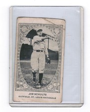 1922 W573 Joe Schultz - St. Louis Nationals - Baseball Card