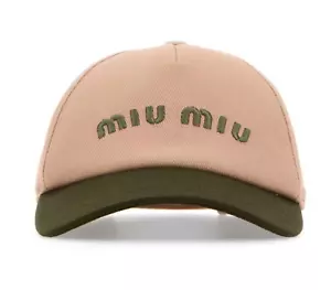 Miu Miu Baseball Cap Cap Hat Logo Cap Baseball Hat Cap New S - Picture 1 of 9