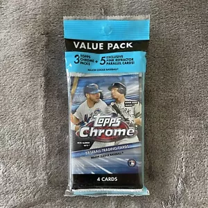 Paquete de valor para violonchelo de béisbol Topps 2020 cromado + paquete exclusivo de 5 refractores rosas - Imagen 1 de 2