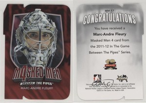 2011-12 ITG Between the Pipes Men 4 Ruby Die-Cut Marc-Andre Fleury #MM-17