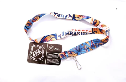 ATLANTA THRASHERS LANYARD KEYCHAIN DOUBLE SIDED WITH CLIP NHL LICENSED NEW Cover