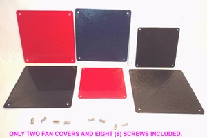2 140mm / 120mm / 92mm NIEUŻYWANA OBUDOWA WENTYLATORA SLOT BLANK Pokrywa Płyta Uszczelnienie Mod przepływu powietrza - Zdjęcie 1 z 9
