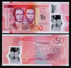 JAMAICA: B251a P#W96 50 Dollars 01.06.2022 (2023) Uncirculated Banknote. - Picture 1 of 1