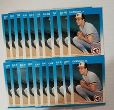 LOT OF (20) 1987 FLEER GLOSSY #478 CAL RIPKEN JR. Orioles HOF