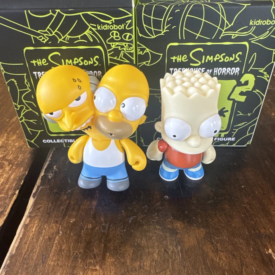 KidRobot The Simpsons - Treehouse Of Horrors Series 2 Lot Of 2 - Bart Homer - Image 1 of 1