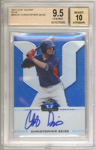2017 Leaf Valiant Blue #BA-CS1 Christopher Seise 13/35 BGS 9.5 Gem Mint Auto 10 - Picture 1 of 2