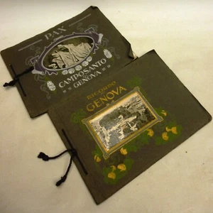 Geneva Switzerland Early C 20th B&W Photo Booklets Ricordo Camposanto Genova - Picture 1 of 12