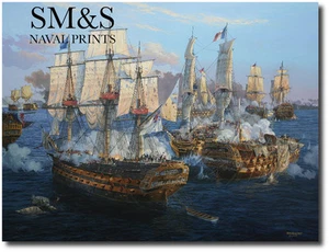 "Stand to Your Guns" (Artist Proof) von Tom Freeman - Battle of Trafalgar, 1805 - Bild 1 von 1