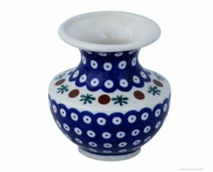 Original Bunzlauer Keramik 300 ml Vase "Emilia" 11 cm – Blumenvase, Dekor 41 - Bild 1 von 2