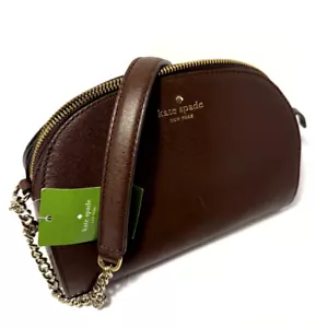 Bolso de Hombro Kate Spade Karen Nichols St Cuero Cacao Crudo Nuevo con Etiquetas $299 Minorista - Imagen 1 de 8