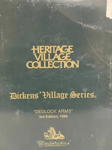 Dept 56 Dickens Village Series "DEDLOCK ARMS" 3rd Edition 1994 #57525 - Mint - Picture 1 of 4