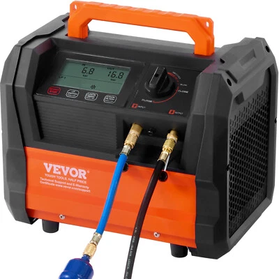 VEVOR Machine de Récupération de Réfrigérant HVAC 1 HP Double Cylindre Portable - Immagine 1 di 4