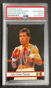 Julio Cesar Chavez Signed 1993 Fax Pax Boxing Card #10 PSA 85176975 - Picture 1 of 2
