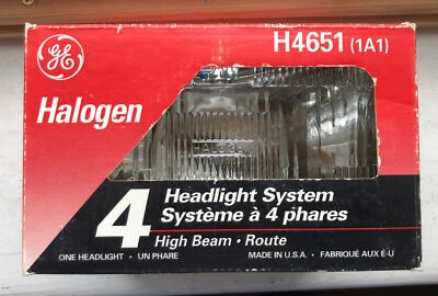 GE General Electric галоген один фары система дальнего света H4651 США 4651 новый - Изображение 1 из 4