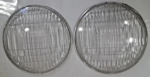 1930s' Chevy Twillite Glass Headlight Lens Pair 8 5/8" dia. - 3C26 - Picture 1 of 5